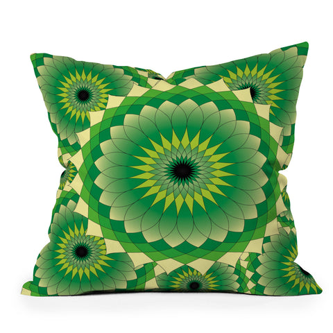 Lara Kulpa Mellow Grellow Lotus Throw Pillow