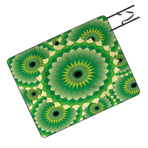 Lara Kulpa Mellow Grellow Lotus Picnic Blanket