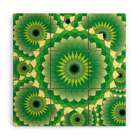 Lara Kulpa Mellow Grellow Lotus Wood Wall Mural