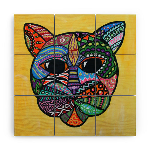 Lara Kulpa Mister Kitty Wood Wall Mural