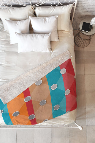 Lara Kulpa Mod Quilting Fleece Throw Blanket