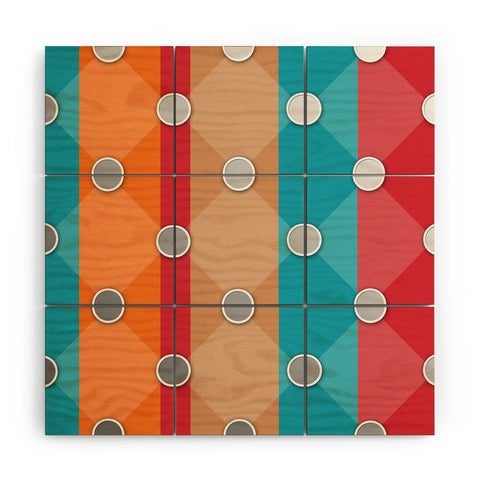 Lara Kulpa Mod Quilting Wood Wall Mural