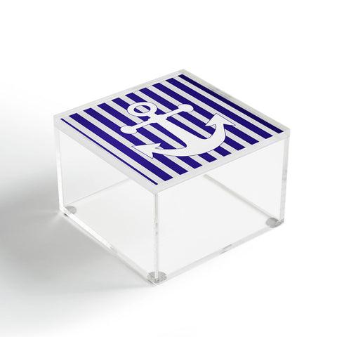 Lara Kulpa Navy Anchor Acrylic Box