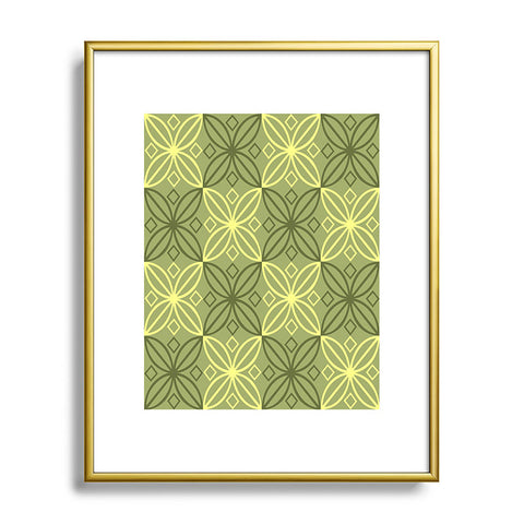 Lara Kulpa Olive Sun Metal Framed Art Print