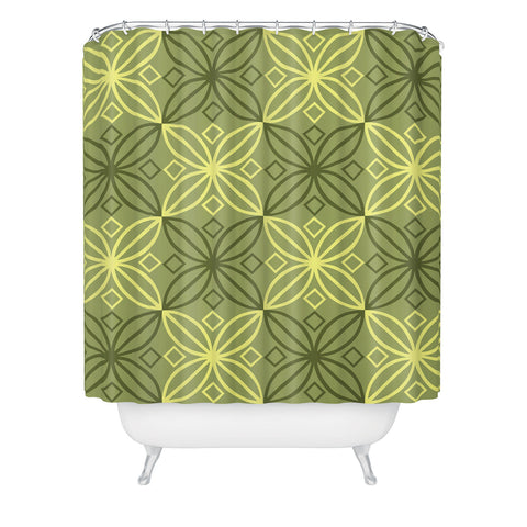 Lara Kulpa Olive Sun Shower Curtain