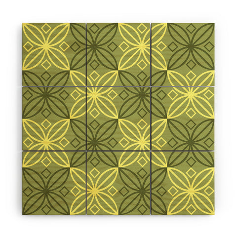 Lara Kulpa Olive Sun Wood Wall Mural