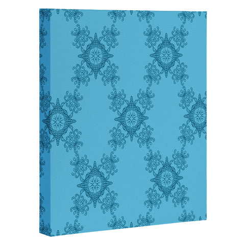 Lara Kulpa Ornamental Aqua Art Canvas