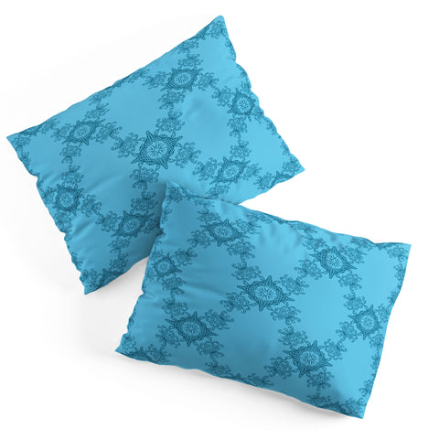 Lara Kulpa Ornamental Aqua Pillow Shams
