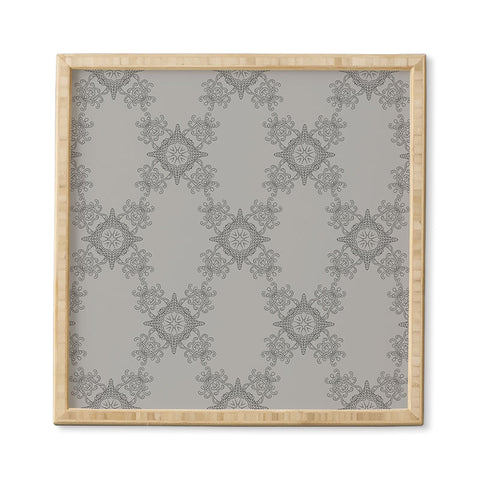 Lara Kulpa Ornamental Grey Framed Wall Art