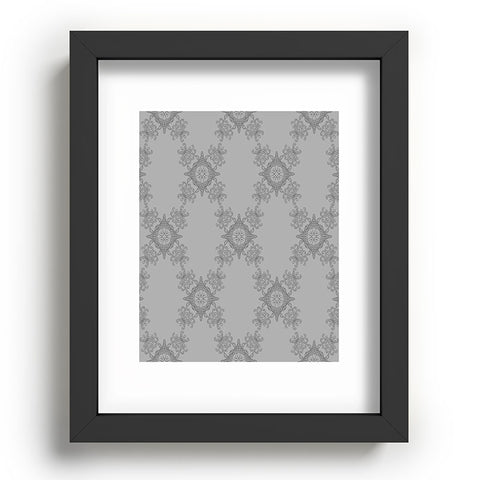 Lara Kulpa Ornamental Grey Recessed Framing Rectangle