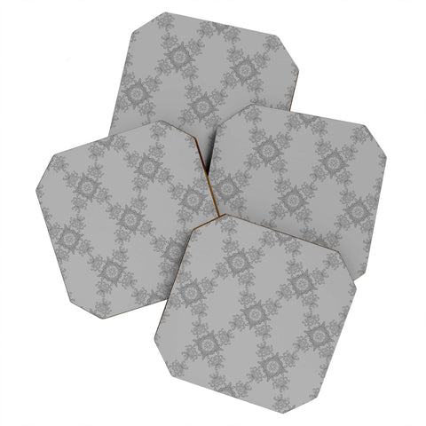 Lara Kulpa Ornamental Grey Coaster Set