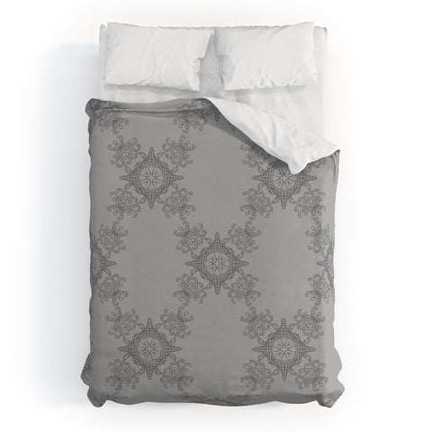 Lara Kulpa Ornamental Grey Duvet Cover