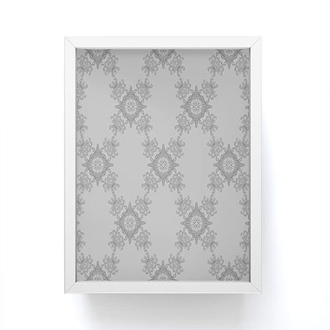 Lara Kulpa Ornamental Grey Framed Mini Art Print