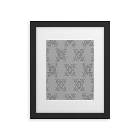 Lara Kulpa Ornamental Grey Framed Art Print