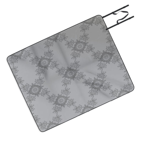Lara Kulpa Ornamental Grey Picnic Blanket