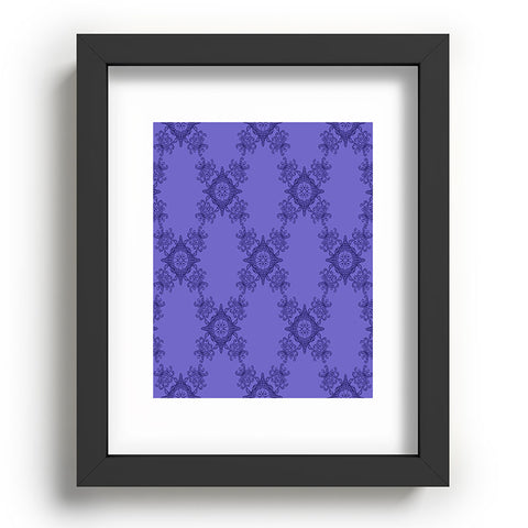 Lara Kulpa Ornamental Purple Recessed Framing Rectangle