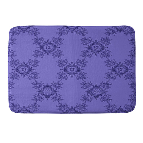 Lara Kulpa Ornamental Purple Memory Foam Bath Mat