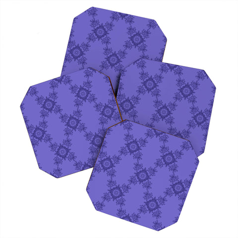 Lara Kulpa Ornamental Purple Coaster Set
