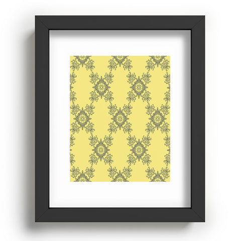 Lara Kulpa Ornamental Yellow Recessed Framing Rectangle