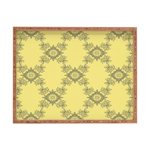 Lara Kulpa Ornamental Yellow Rectangular Tray