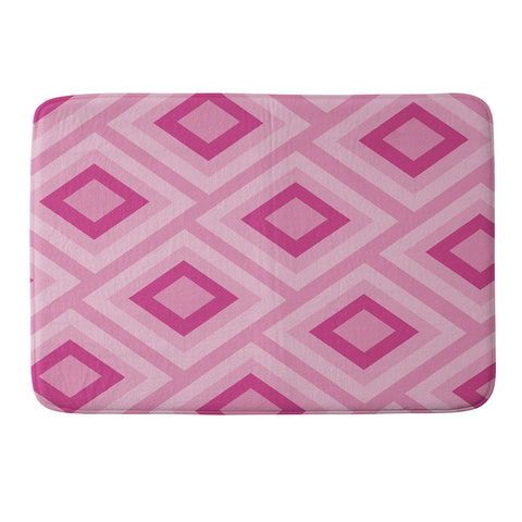 Lara Kulpa Pink Diamonds Memory Foam Bath Mat