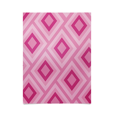 Lara Kulpa Pink Diamonds Poster
