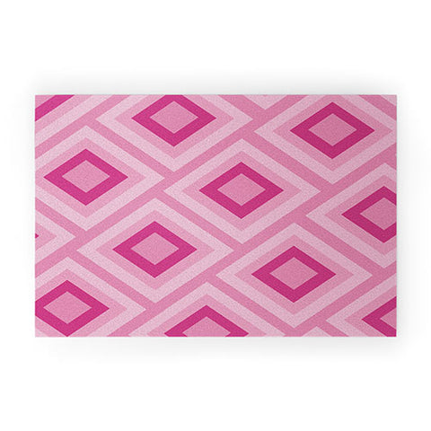 Lara Kulpa Pink Diamonds Welcome Mat