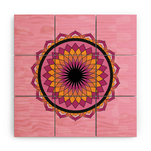 Lara Kulpa Pinora Lotus Wood Wall Mural