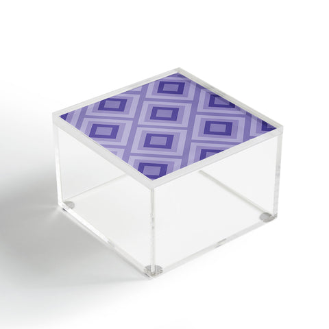 Lara Kulpa Purple Diamonds Acrylic Box
