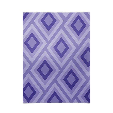 Lara Kulpa Purple Diamonds Poster