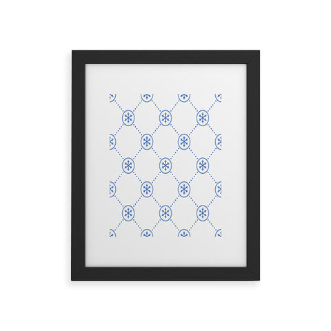 Lara Kulpa Quilted Snow Framed Art Print