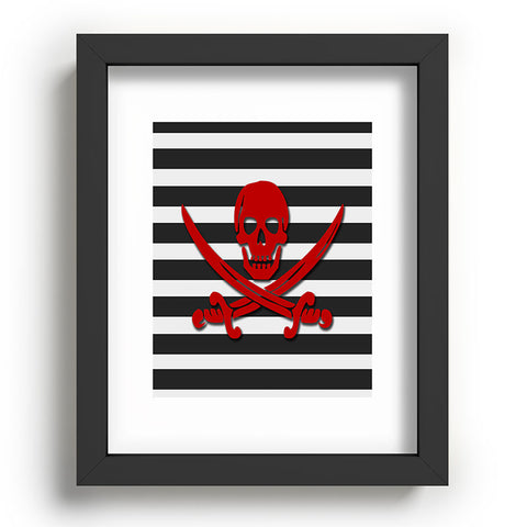 Lara Kulpa Red Pirate Recessed Framing Rectangle