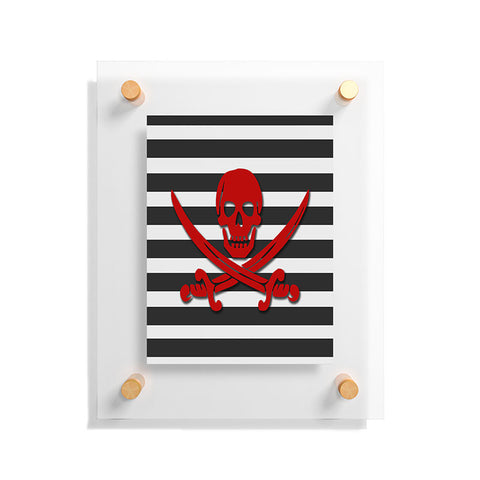 Lara Kulpa Red Pirate Floating Acrylic Print