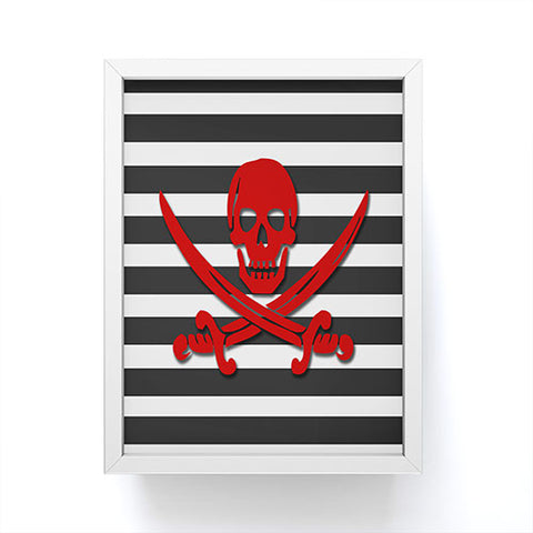 Lara Kulpa Red Pirate Framed Mini Art Print