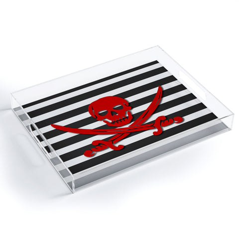 Lara Kulpa Red Pirate Acrylic Tray