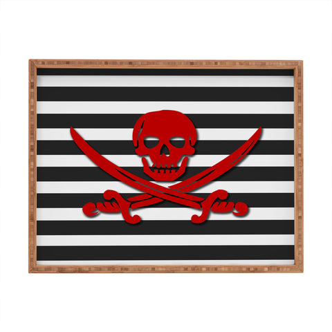 Lara Kulpa Red Pirate Rectangular Tray