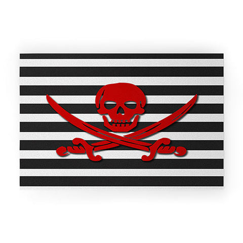 Lara Kulpa Red Pirate Welcome Mat