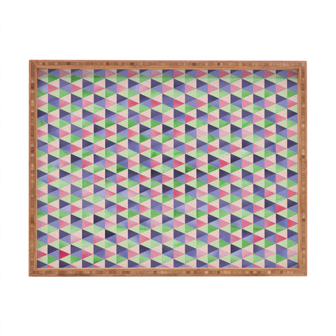 Lara Kulpa Retro Cubic Summer Rectangular Tray