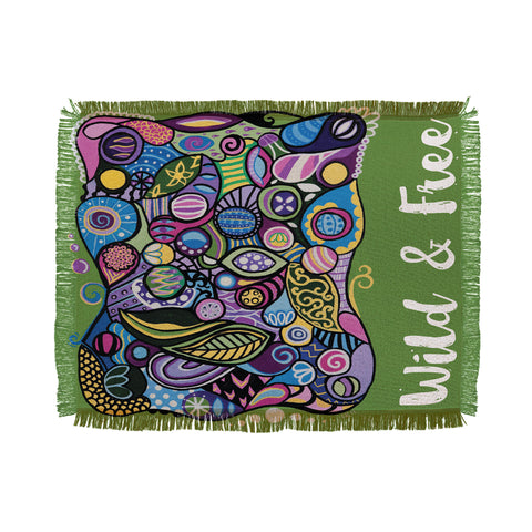 Lara Kulpa Wild And Free Throw Blanket