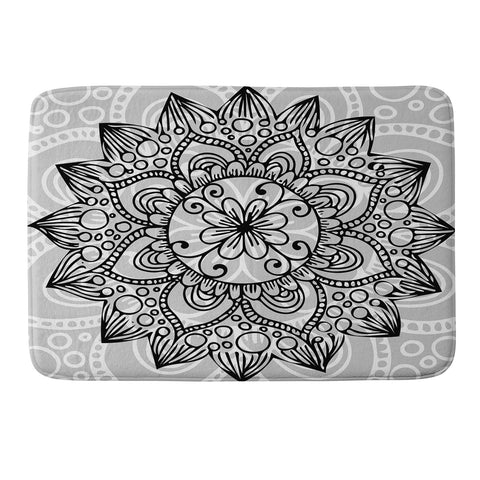 Lara Kulpa Wintry Mandala Memory Foam Bath Mat