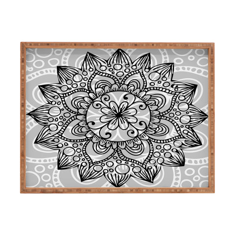 Lara Kulpa Wintry Mandala Rectangular Tray