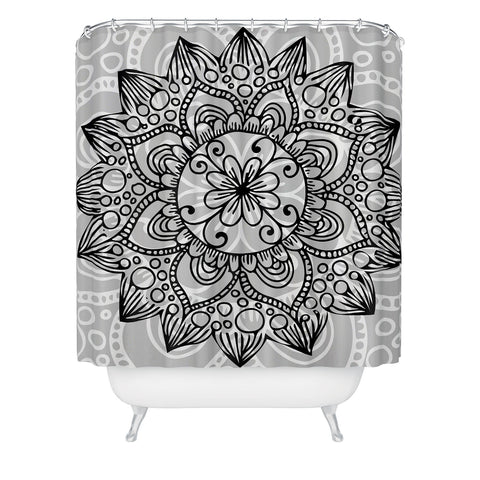 Lara Kulpa Wintry Mandala Shower Curtain
