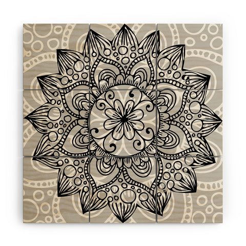 Lara Kulpa Wintry Mandala Wood Wall Mural