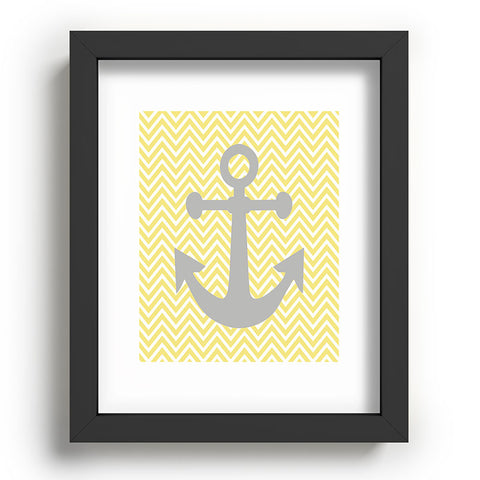 Lara Kulpa Yellow Anchor Recessed Framing Rectangle