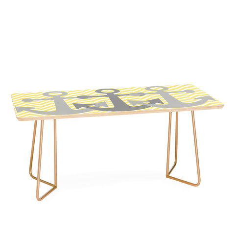 Lara Kulpa Yellow Anchor Coffee Table