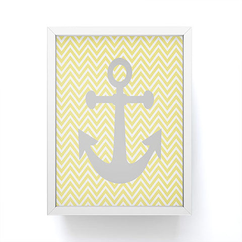 Lara Kulpa Yellow Anchor Framed Mini Art Print
