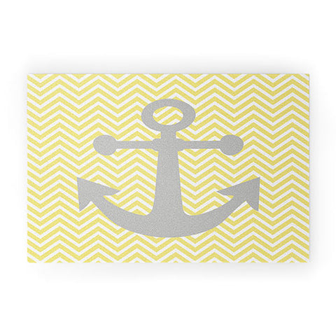 Lara Kulpa Yellow Anchor Welcome Mat