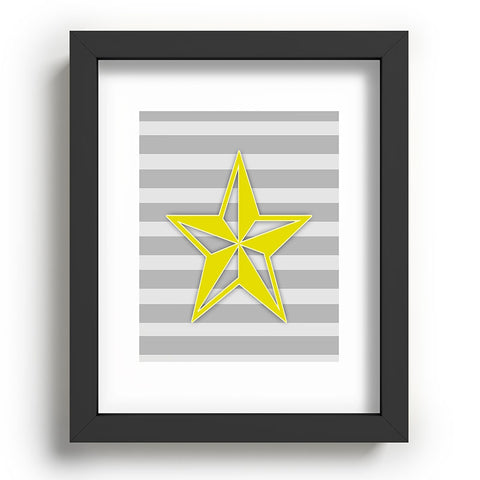 Lara Kulpa Yellow Star Recessed Framing Rectangle