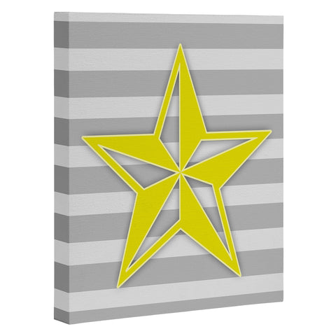 Lara Kulpa Yellow Star Art Canvas