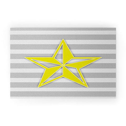 Lara Kulpa Yellow Star Welcome Mat